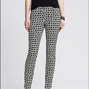 Banana Republic Sloan Fit Ankle Pants Dot pants